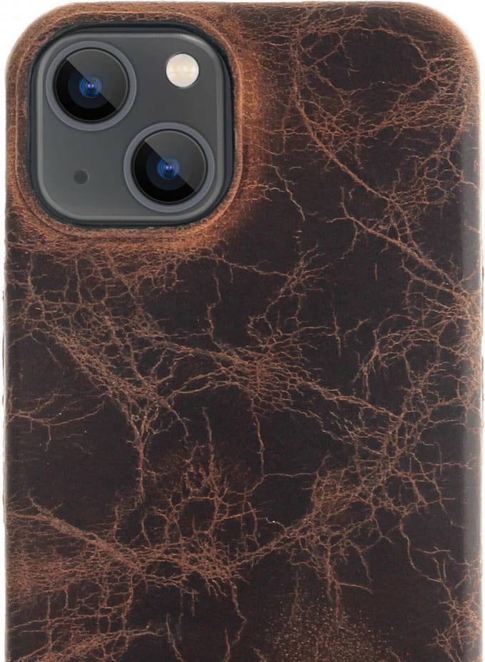 Minim Apple iPhone 13 Hoesje Back Cover Hoesje Bruin