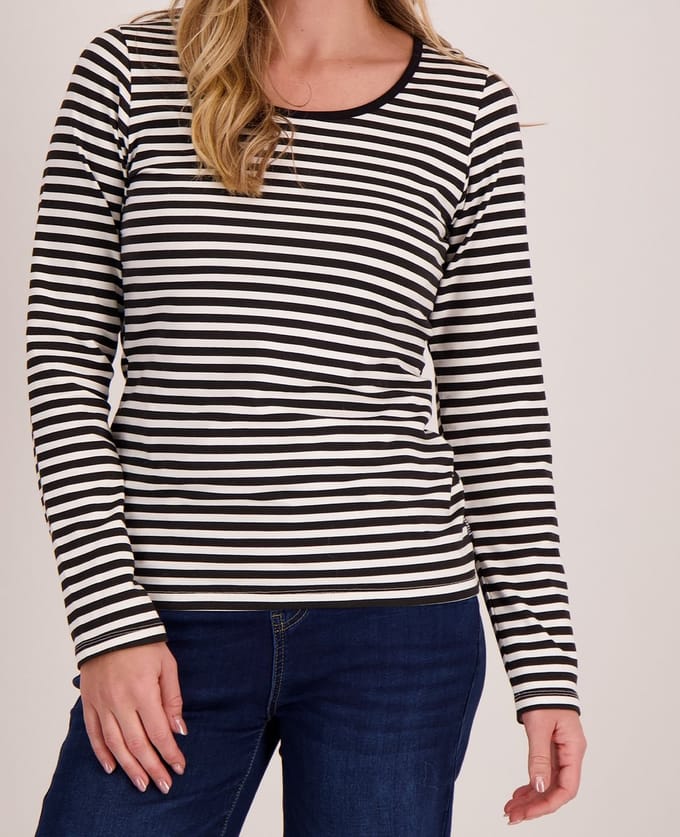 Je m'appelle Dames Top Met stretch - Zwart - Maat XL