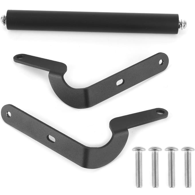 Kit Support de Navigation Moto Support Téléphone GPS Support Avant Métal Robuste Durable Noir black