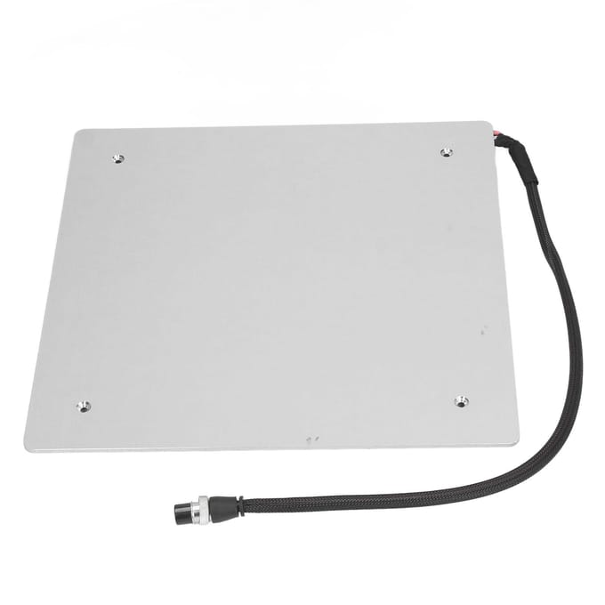 Plateau chauffant pour imprimante 3D, 18 A, 220 W, 310 x 310 x 3 mm, en alliage d'aluminium, pour CR10 10S, DC12 V white
