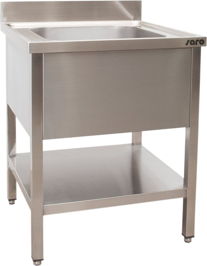 Saro Spoeltafel Met 1 Wasbak - Gecentreerd - 700 Mm Diepte - 700 Mm 700-2500 - Horeca & Professioneel