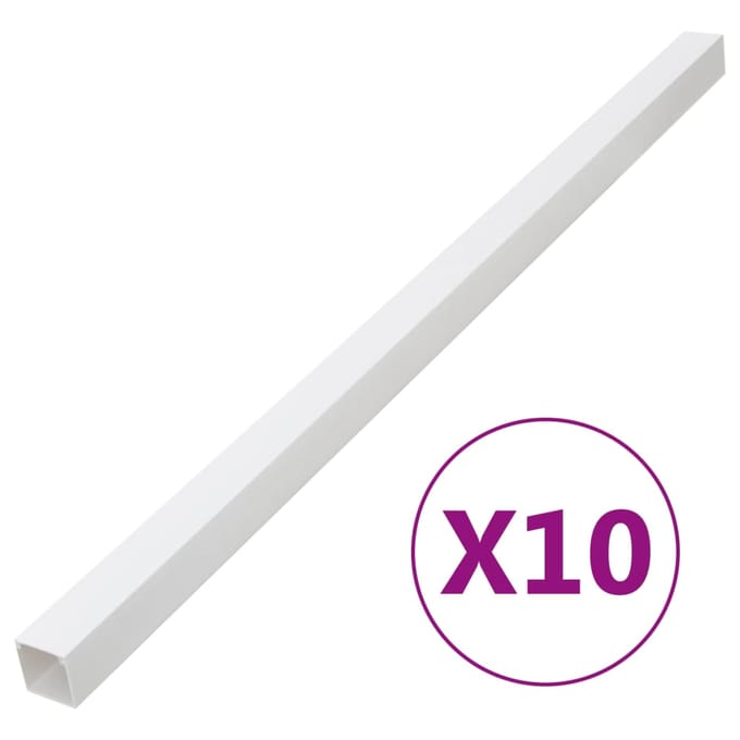 vidaXL - Kabelgoot - 40x40 - mm - 10 - m - PVC