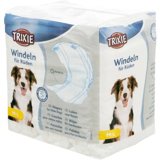 Trixie Luiers voor Reuen M–L: 46–60 cm, 12 Stück Hond