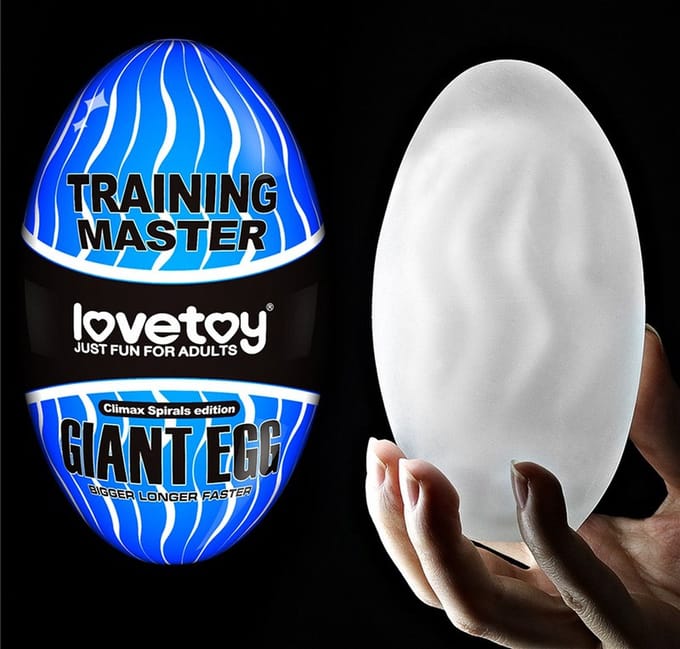 LoveToy - Giant Egg - Masturbator Ei - Blauw