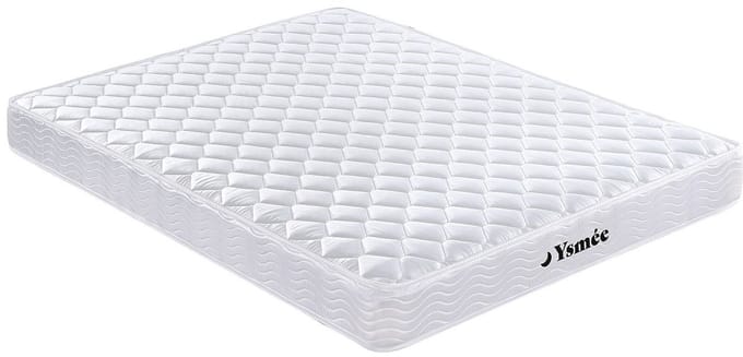 Vente-unique Set lattenbodem en matras met veren WOLKENLOS van YSMÉE - 140 x 200 cm