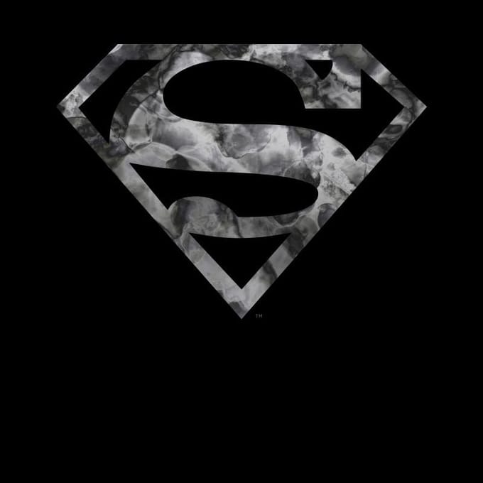 DC Originals Marble Superman Logo T-shirt - Zwart - M