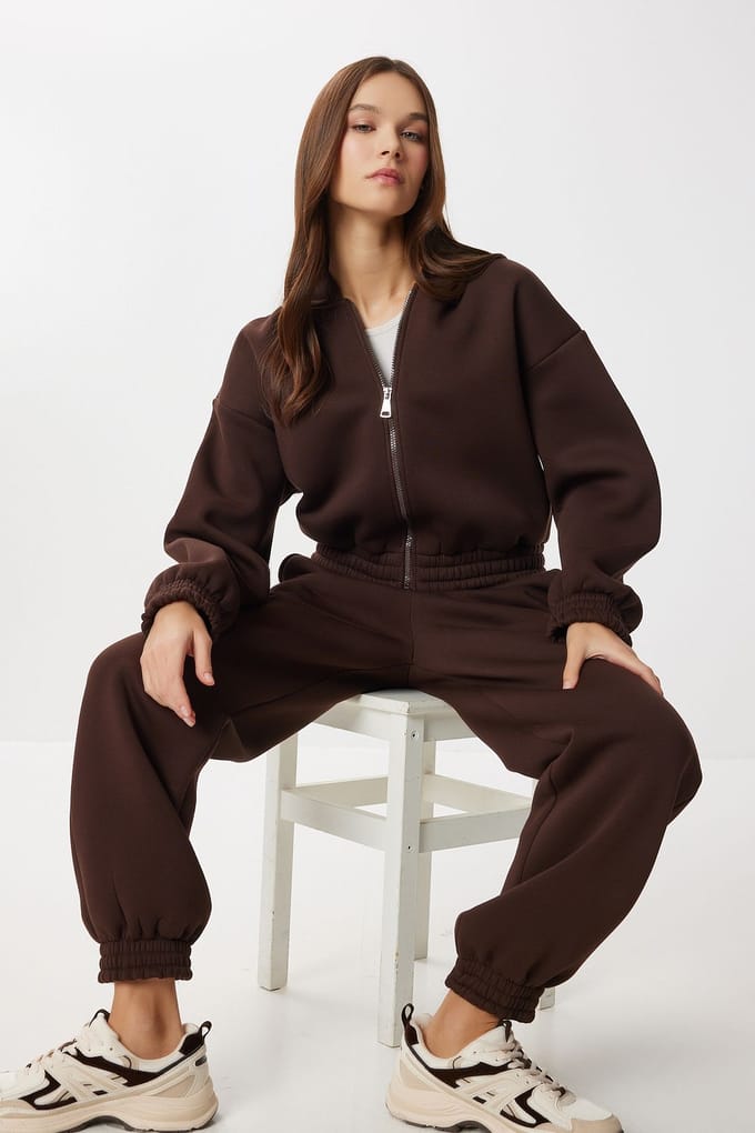 Hooded Lange Mouw Twee-Stuk Coord Set
