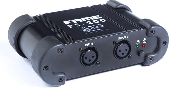 Fame PS-200 2-kanaal Phantomvoeding - Phantom power adapter