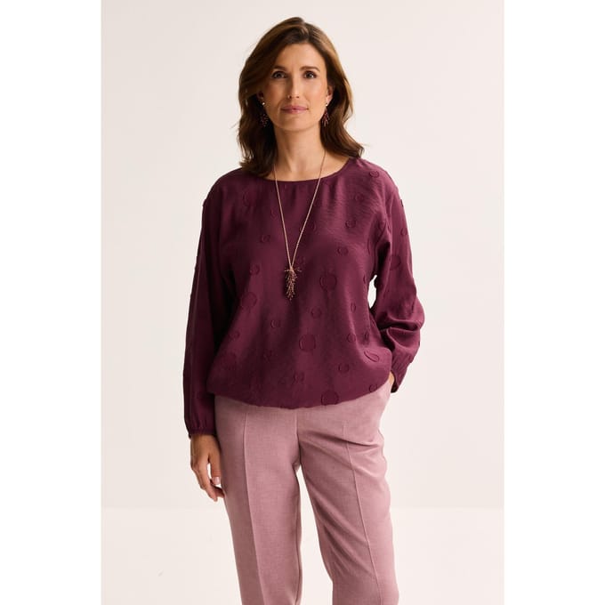 Geborduurde Blouse Op Elastiek