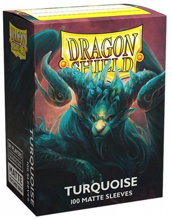 Dragonshield 100 Box Sleeves Matte Turquoise
