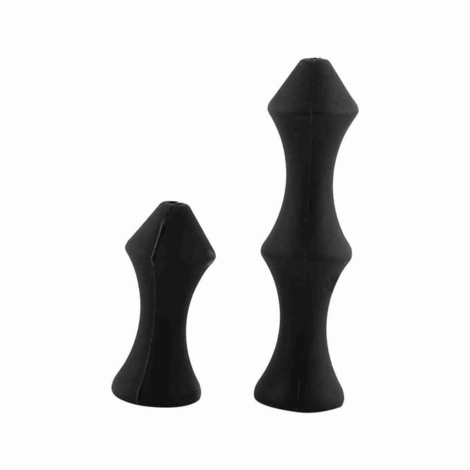 Ensemble de Protège-Doigts en Silicone pour Corde d'Arc pour Chasse à l'Arc, Protège-Doigts de Corde(bleu) noir