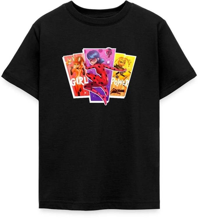 Miraculous Girl Power Ladybug Superheld T-Shirt Tiener