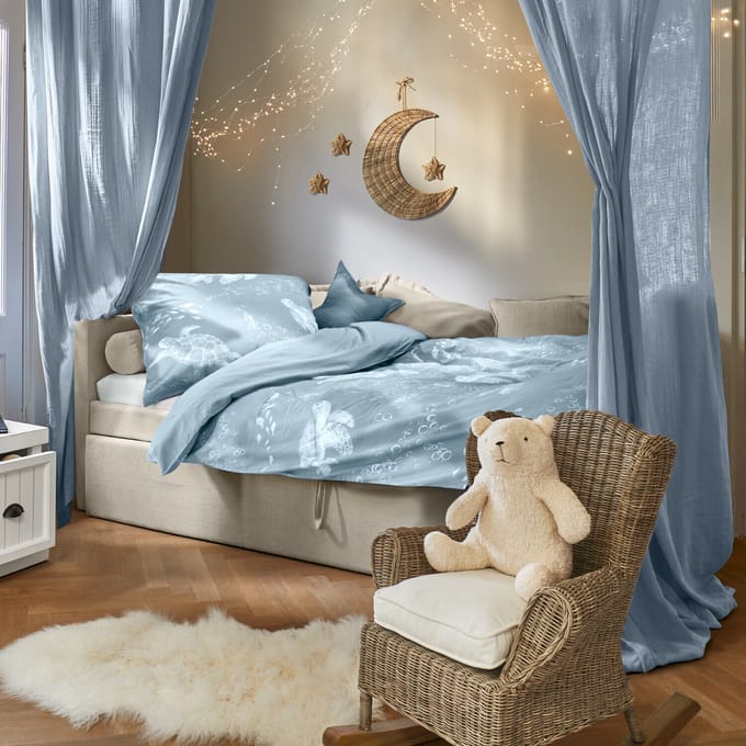 LOBERON Beddengoed Lomencia blauw