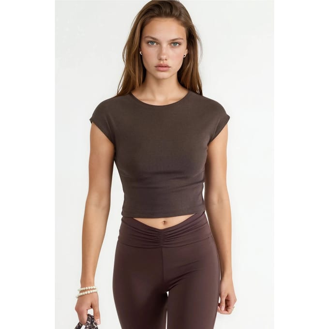 Korte Modal Katoenmix Mouwloze Top