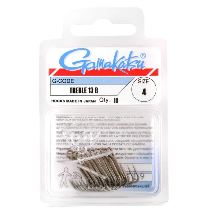Gamakatsu Treble 13 Nickel Nickel / #3/0