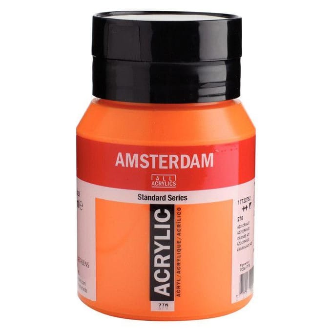 Amsterdam Standard Series Acrylverf Pot 500 ml Azo-Oranje 276