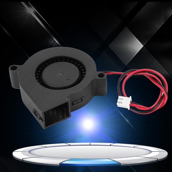 5015 5V Turbo Fan 3D Printer Accessoires Blower Radiator Koelventilator PBT Anti-plastic Materiaal black