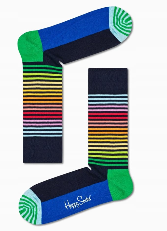 Happy Socks HAS01-6501 Half Stripe Sock- Maat 41-46