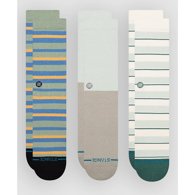 Stance Prep Stripe 3 Pk Socks patroon
