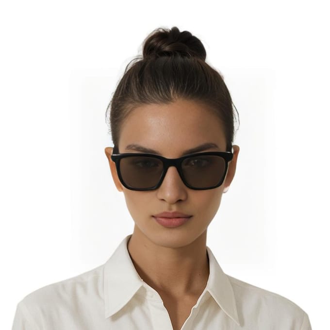 Saint Laurent Zwarte Lens Vierkante Zonnebril Unisex Zonnebril SL-500-001-54 Basic Packaging-Eyeglass Case gray