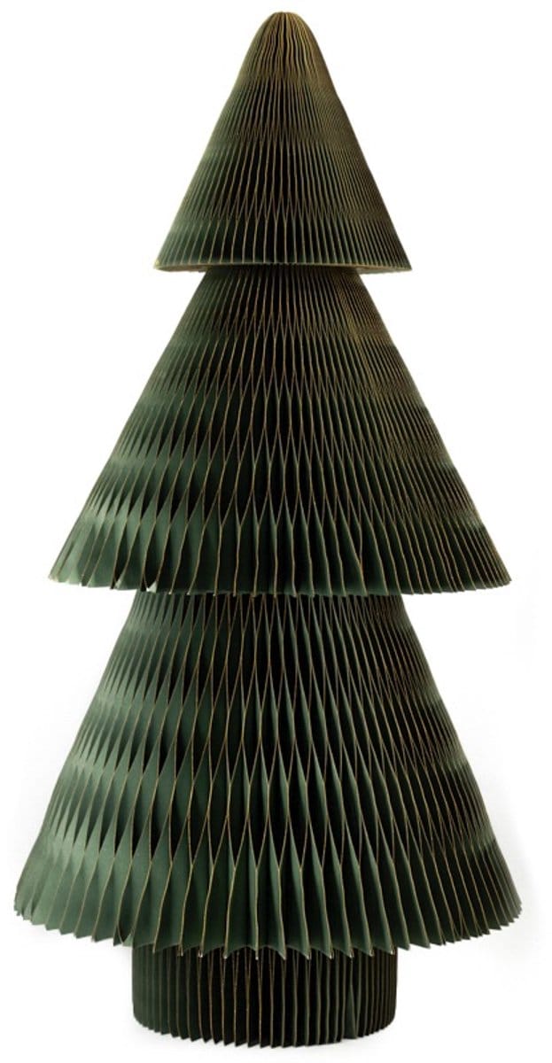 Papieren kerstboom jumbo 150cm groen