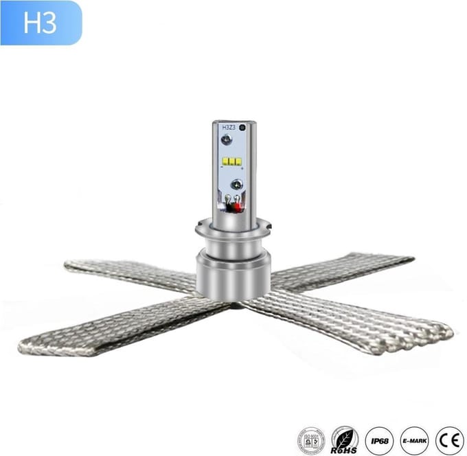 H3 Set Led G10 koplampen set 8.000 lumen copperflex