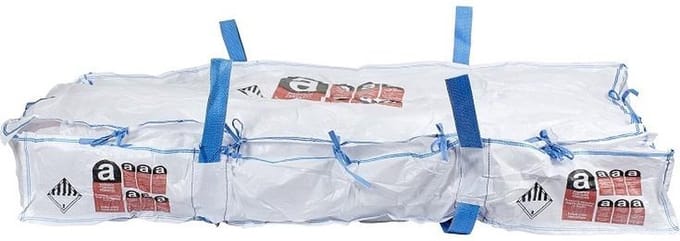 Asbestplatenzak met binnenzak 250x150x30cm | 1000KG