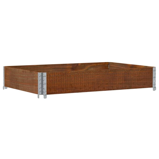 Vidaxl Palletverhoger, Bruin, 120X80 Cm, Massief Grenenhout