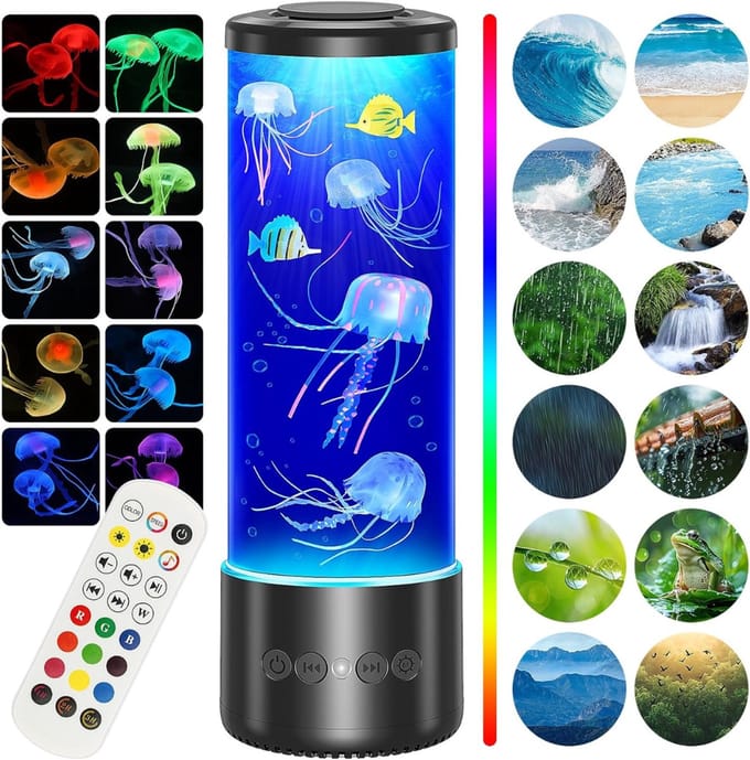 MKSS® Kwallen Lamp - Jellyfish Lavalamp - Nachtlampje