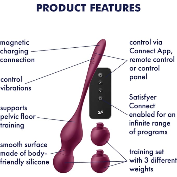Satisfyer 'Love Birds Vary', 29   43 g, met app