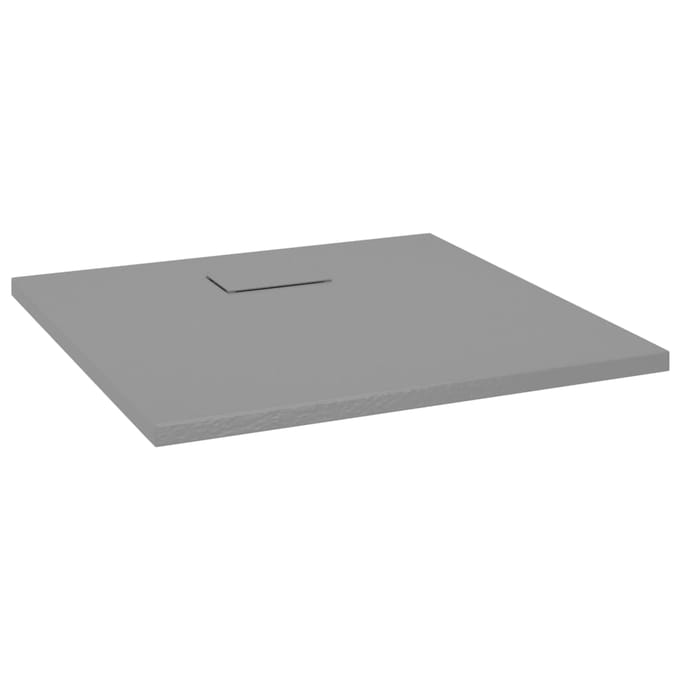 vidaXL - Douchebak - 80x80 - cm - SMC - grijs
