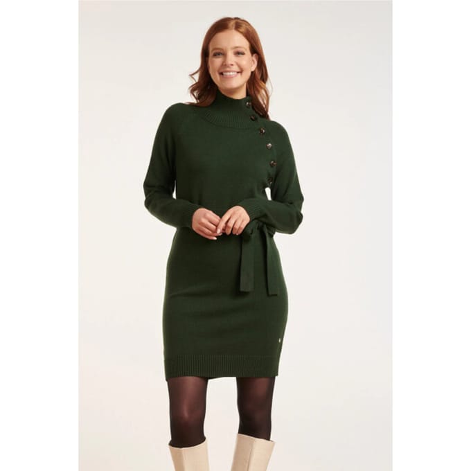 Smashed Lemon 24621 gebreide jurk met hoge hals |