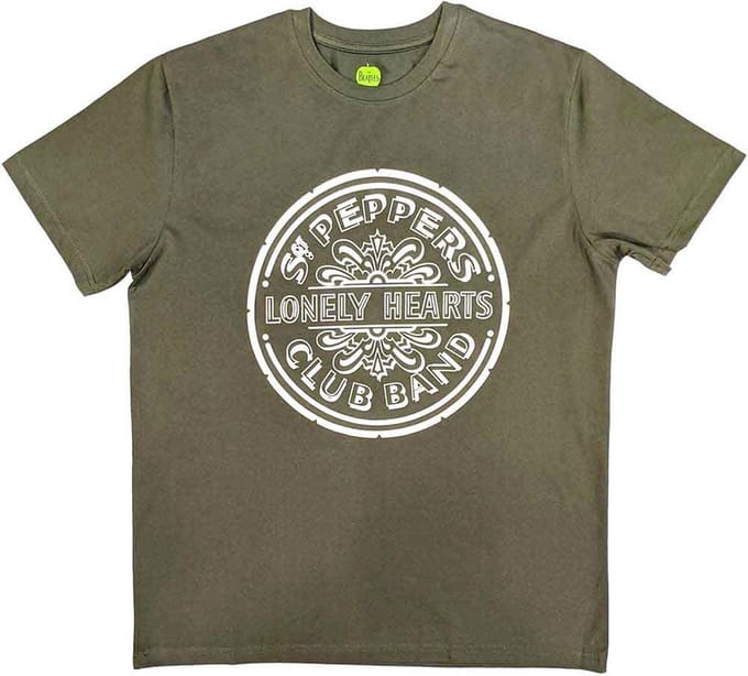 The Beatles - Lonely Hearts Heren Tshirt - S - Groen