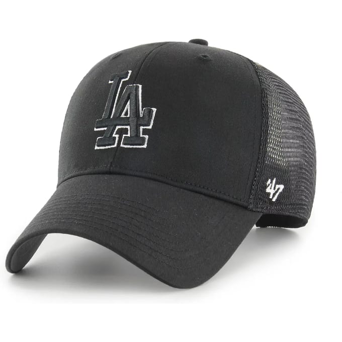 47 Brand MLB LA Dodgers Cap B-BRANS12CTP-BKN, Mannen, Zwart, Pet, maat: One size