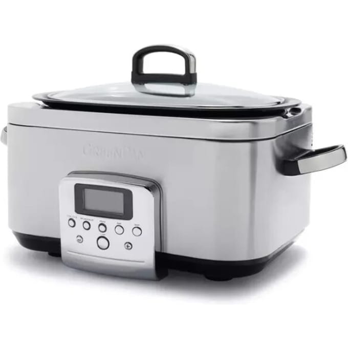 GreenPan Elite Slowcooker Stainless Steel 6L - PFAS-vrij