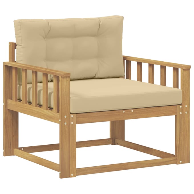 vidaXL - Buiten - Midden - Sofa - Polyester - Wit