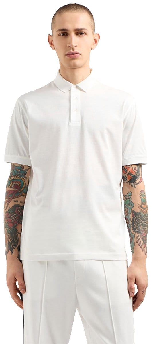 Armani Exchange Xm000329_af10364 Korte Mouw Poloshirt Wit S Man
