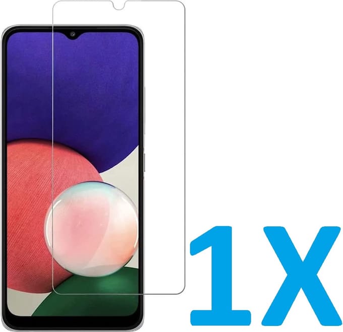 Screenprotector Glas - Tempered Glass Screen Protector Geschikt voor: Samsung Galaxy M22 / Galaxy M32 / Galaxy A22 4G - 1x