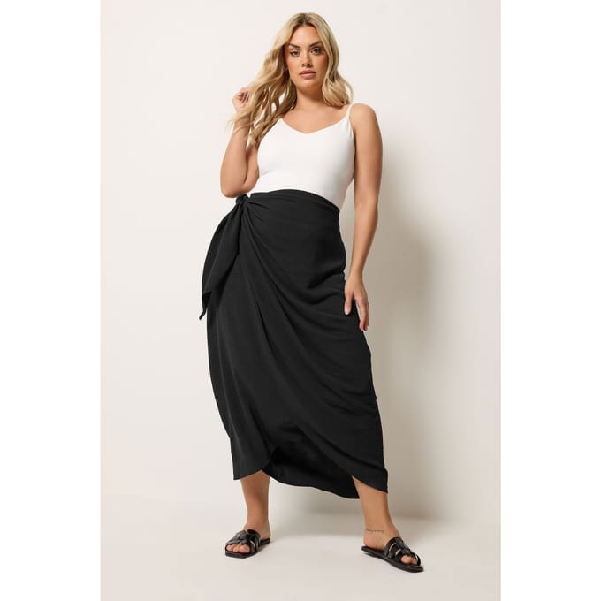 Yours Zwarte Wikkelrok Size 52