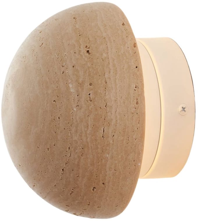 Kosilum - Elvin - Wandlamp - Beige - Steen