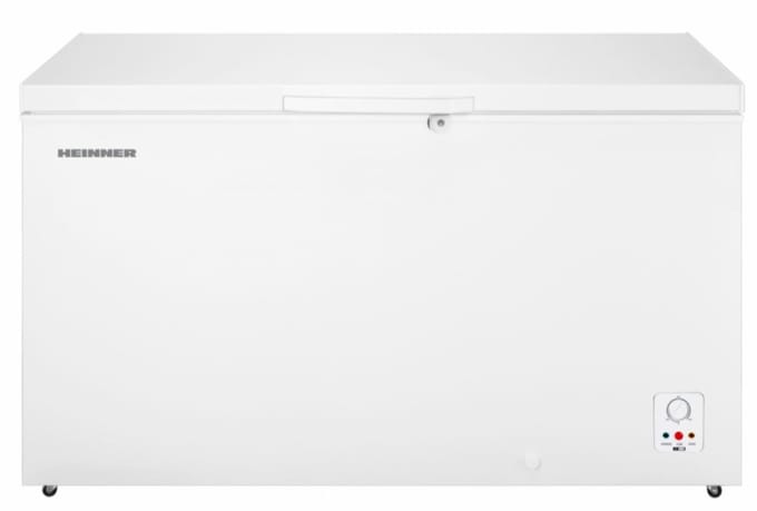 Heinner HCF-HS420E++ Vrieskist – 420 L – Instelbare Mechanische Thermostaat – Inverter Compressor – Vergrendelbaar – Wit – 5 Jaar Garantie
