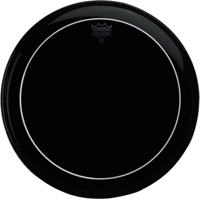 Remo Pinstripe Ebony 18", Tom Batter - Bass drumvel