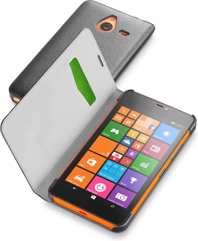 Cellularline BOOKESSENL640XLK mobiele telefoon behuizingen Folioblad Zwart