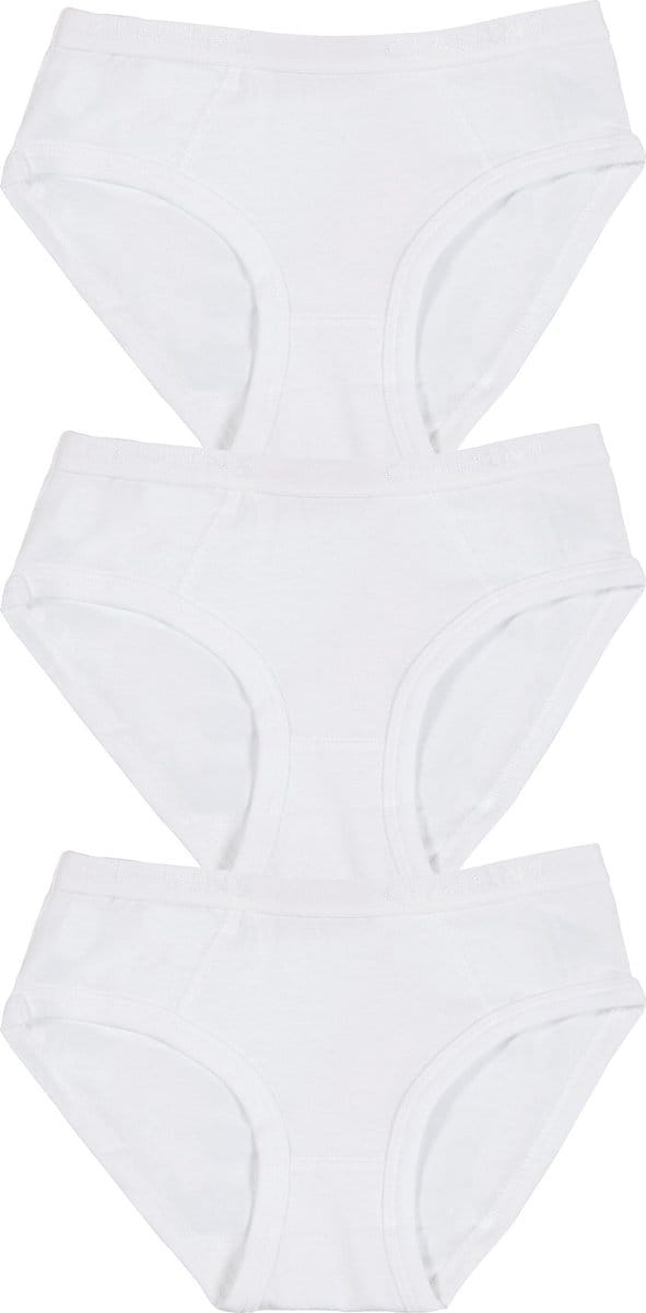 Claesen's® - Meisjes Slip 3-pack WitCL 730-White-6