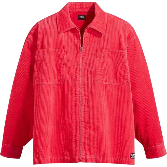 Levi's Heren Skate Corduroy Relaxed Fit Overshirt (Framboos)