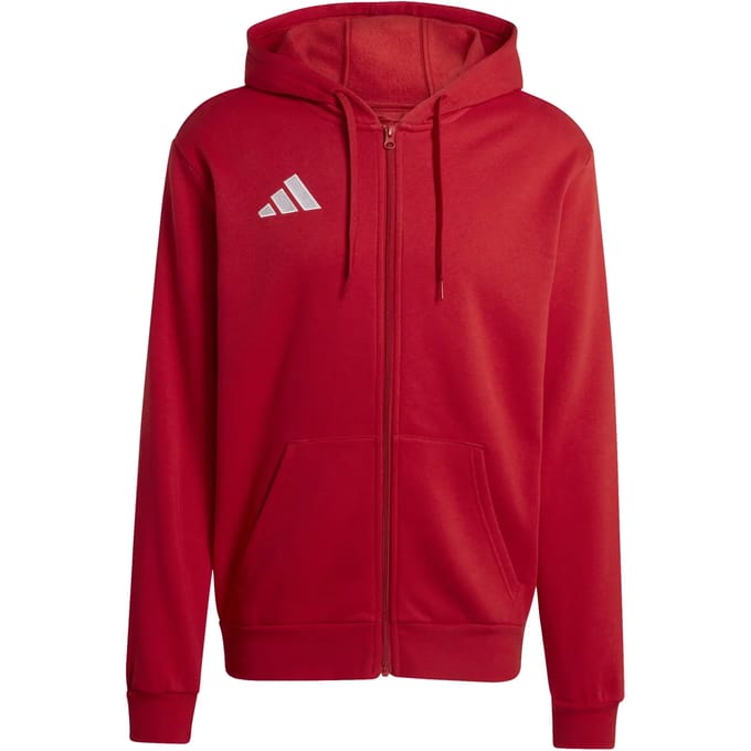 Adidas Performance Entrada26 Hoodie Met Lange Ritssluiting - Heren - Rood