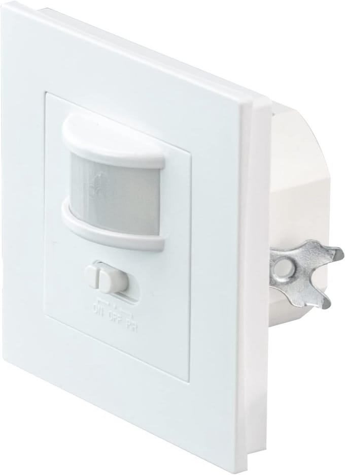Infrarood Bewegingsmelder PIR - Binnenwandmontage, IP20, Max. Detectie tot 9 m, Verstelbaar en Programmeerbaar