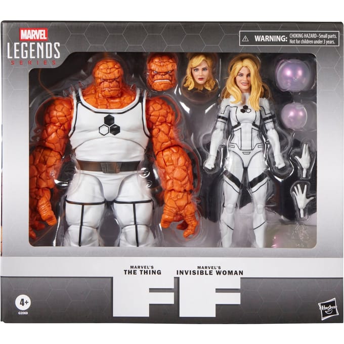 Marvel Legends Series Future Foundation Marvel's The Thing & Marvel's Invisible Woman, Fantastic Four Action Figures