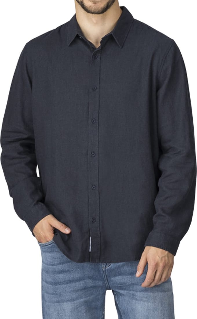 riverso Heren Overhemd RIVFabio regular fit Blauw S Volwassenen Linnen overhemd