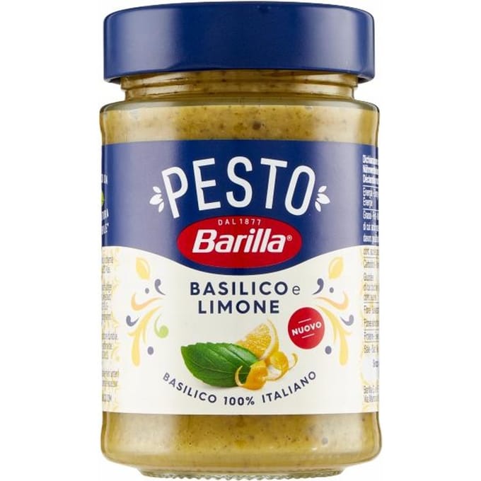 Pesto au basilic et au citron Basilico e Limone Barilla 190g Italien